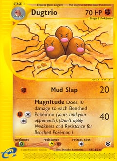 2002 Expedition Base Set Dugtrio #44 card