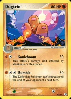 2004 FireRed & LeafGreen Dugtrio #22 card