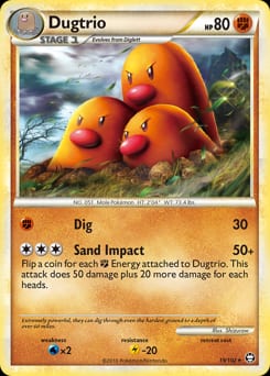 2010 HS—Triumphant Dugtrio #19 card