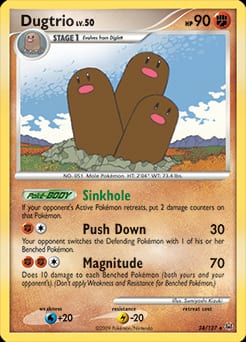 2009 Platinum Dugtrio #24 card
