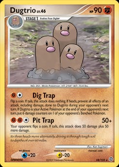 2007 Secret Wonders Dugtrio #24 card