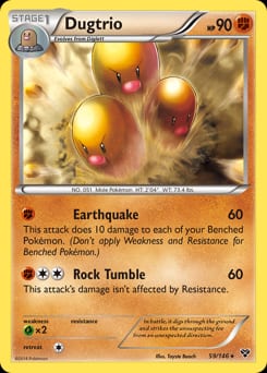 2014 XY Dugtrio #59 card