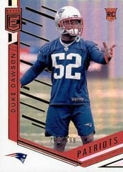 2018 Donruss Elite Base Set Duke Dawson #143 card