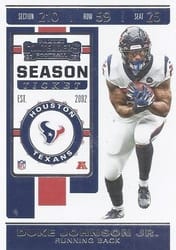 2019 Panini Contenders Base Set Duke Johnson Jr #34 card