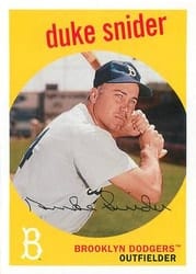 2018 Topps Archives Base Set Duke Snider #55 card
