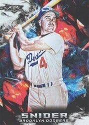 2018 Topps Fire Base Set Duke Snider #49 card
