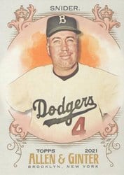 2021 Topps Allen & Ginter Base Set Duke Snider #88 card