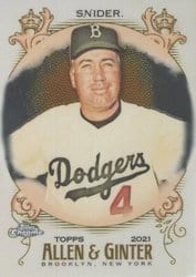 2021 Topps Allen & Ginter Chrome Base Set Duke Snider #88 card