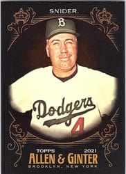 2021 Topps Allen & Ginter X Base Set Duke Snider #88 card