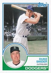 2021 Topps Archives Base Set Duke Snider #166 card