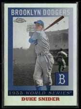 2025 Topps Chrome Platinum 1955 World Series Duke Snider #55WS-4 card