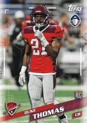 2019 Topps AAF Base Set Duke Thomas #82 card