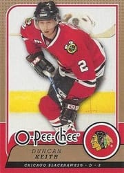 2008-09 O-Pee-Chee Base Set Duncan Keith #332 card