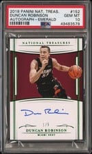 2018 Panini National Treasures Duncan Robinson #152 card