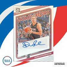 2022-23 Donruss Optic Dominators Signatures Duncan Robinson #DS-DRB card