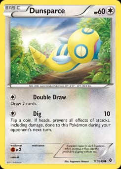 Boundaries Crossed Dunsparce #111 card