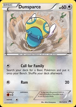 2016 BREAKpoint Dunsparce #90 card