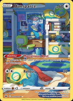 Crown Zenith Galarian Gallery Dunsparce #GG23 card