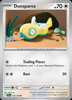 Journey Together Dunsparce #120 card