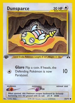 Neo Discovery Dunsparce #54 card
