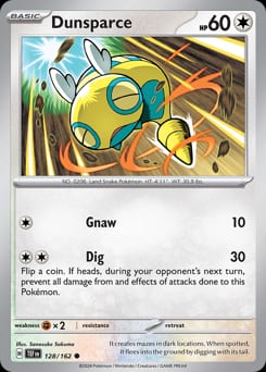 Temporal Forces Dunsparce #128 card