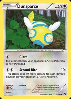 XY Dunsparce #101 card