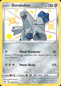 Shining Fates Shiny Vault Duraludon #SV092 card