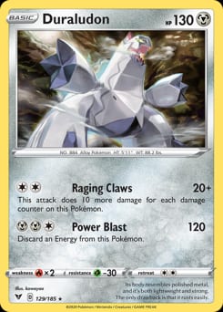 Vivid Voltage Duraludon #129 card