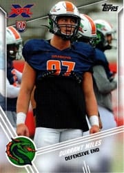 2020 Topps XFL Base Set Durrant Miles #133 card