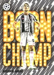 2025-26 Topps UEFA Club Competitions Born Champ Dušan Vlahović #BC-11 card