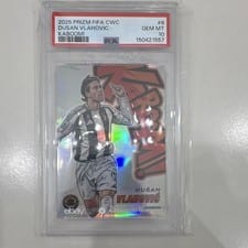 2025 Panini Prizm FIFA Club World Cup Kaboom! Dusan Vlahovic #8 card