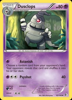 Boundaries Crossed Dusclops #62 card