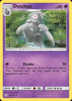 Cosmic Eclipse Dusclops #84 card