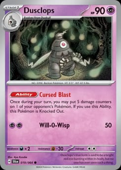Shrouded Fable Dusclops #19 card