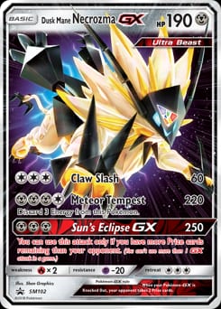 SM Black Star Promos Dusk Mane Necrozma-GX #SM102 card