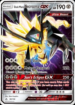 Ultra Prism Dusk Mane Necrozma-GX #90 card