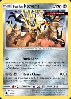 SM Black Star Promos Dusk Mane Necrozma #SM107 card