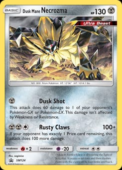 SM Black Star Promos Dusk Mane Necrozma #SM124 card