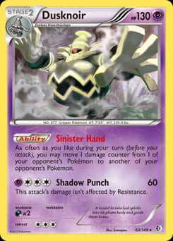 Boundaries Crossed Dusknoir #63 card