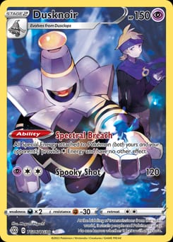 Brilliant Stars Trainer Gallery Dusknoir #TG06 card