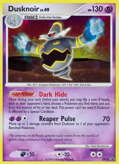 2007 DP Black Star Promos Dusknoir #DP33 card