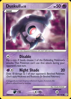 2007 Diamond & Pearl Duskull #80 card