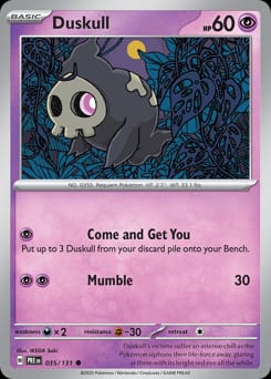 Prismatic Evolutions Duskull #35 card