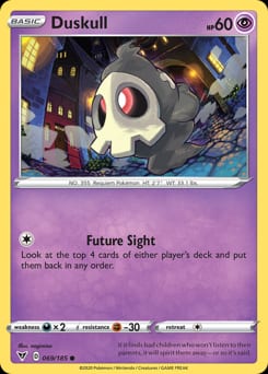 Vivid Voltage Duskull #69 card