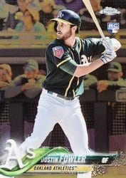 2018 Topps Chrome Base Set Dustin Fowler #157 card