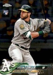 2018 Topps Chrome Update Base Set Dustin Fowler #HMT13 card