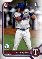 2022 Bowman 1st Edition Base Set Dustin Harris #BPPF-119 card