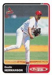 2003 Topps Total Base Set Dustin Hermanson #40 card