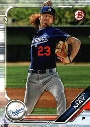 2019 Bowman Prospects Dustin May #BP-80 card