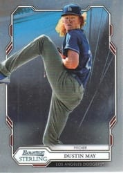 2019 Bowman Sterling Base Set Dustin May #BPR-44 card